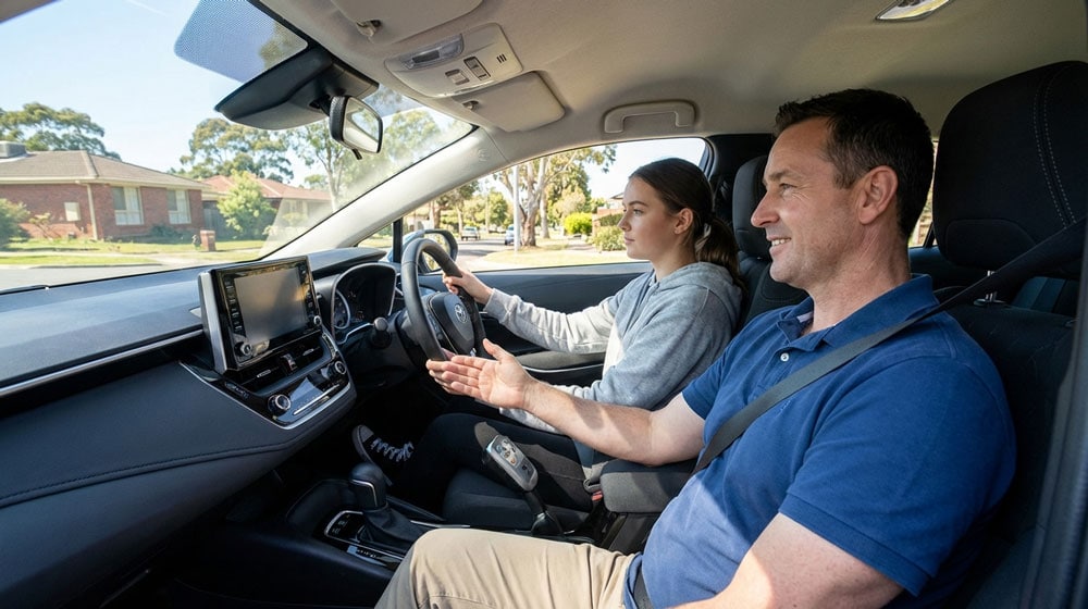 Best Driving School & Instructor in Endeavour Hills – From Only $65 Professional driving instructor teaching a learner in Endeavour Hills – patient and confidence-building lessons with Start Driving School