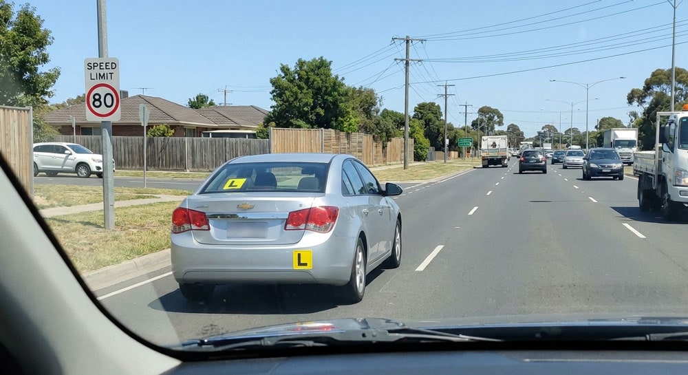 Best Driving School & Instructor in Hallam – From Only $65 Learner practicing merging on South Gippsland Highway in Hallam – common VicRoads test route