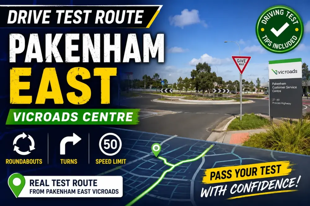 Drive test route in Pakenham east centre #1